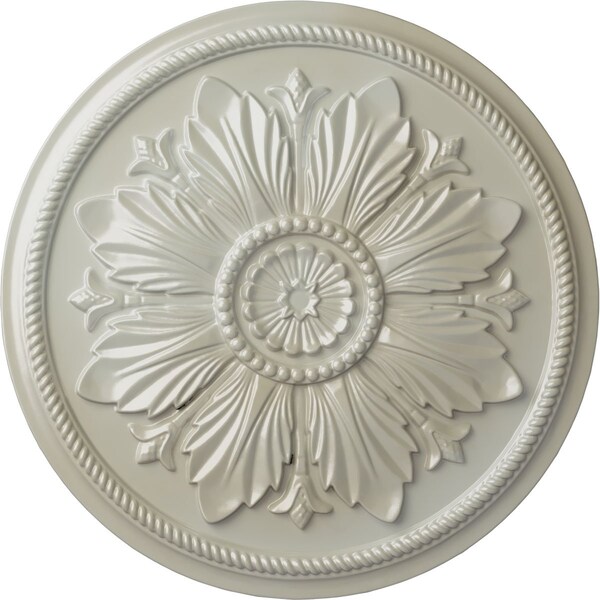 Ekena Millwork Kaya Ceiling Medallion (Fits Canopies up to 5 1/4"), Hand-Painted Flash Blue, 23 5/8"OD x 1 1/2"P CM23KAFBS - main